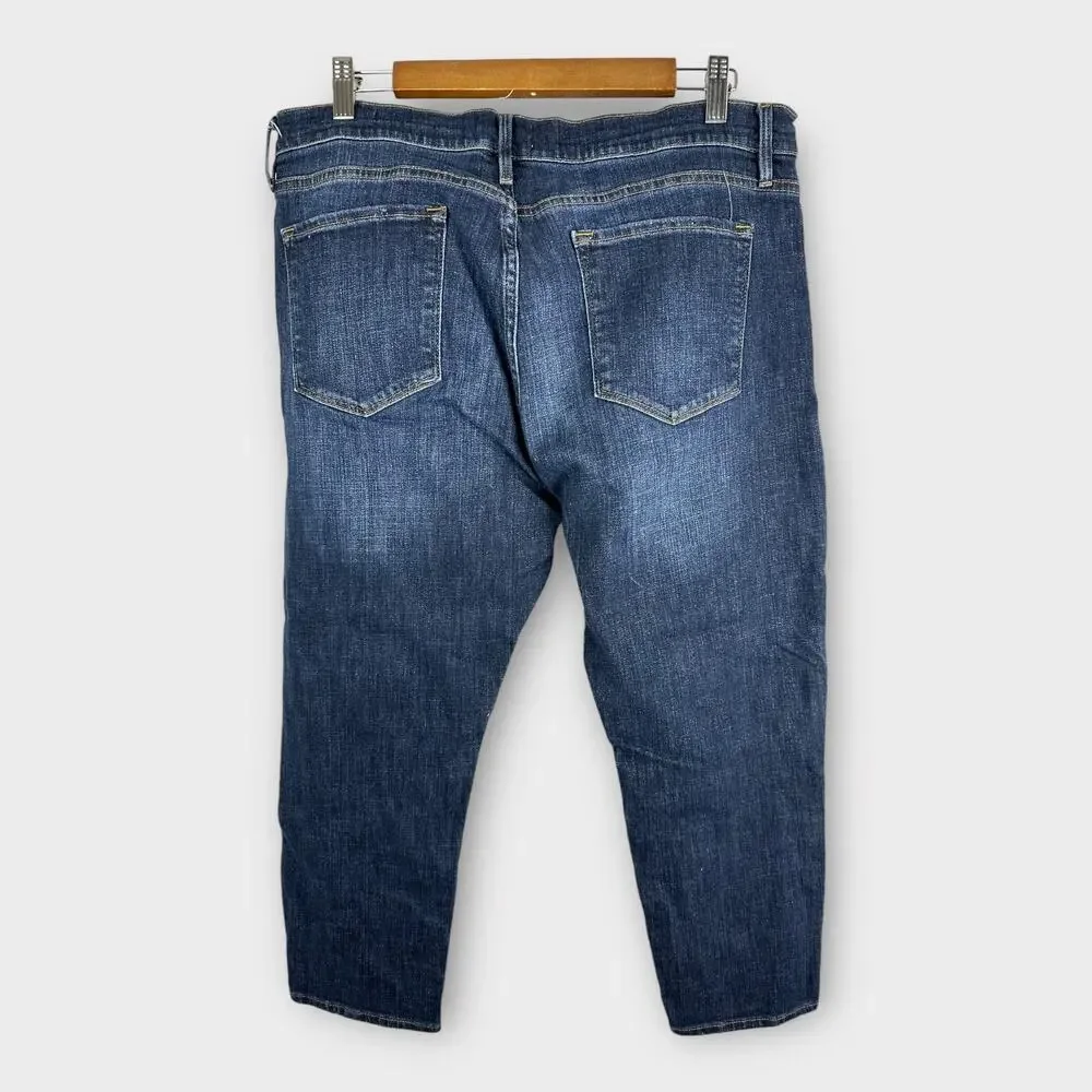 FRAME Womens size 33 Le Garçon Crop Covant Denim Jeans LGJC6540 - Picture 4 of 13